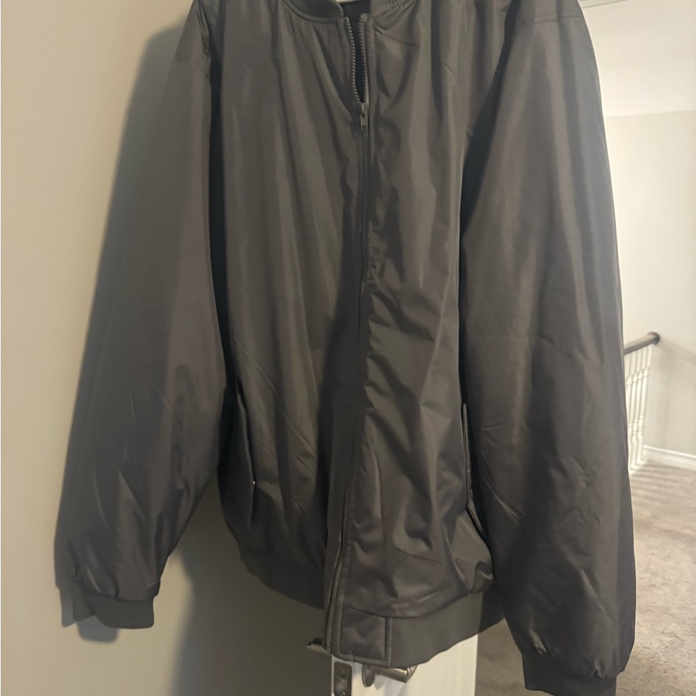 Men's Classic Gray Bomber Jacket
